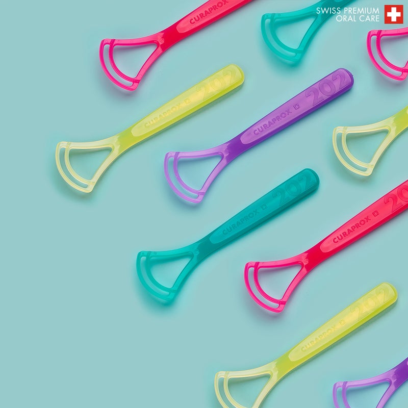 CURAPROX Double-Bladed Tongue Cleaner | Gently Removes Bacteria for Fresher Breath & Improved Oral Hygiene - Image 5